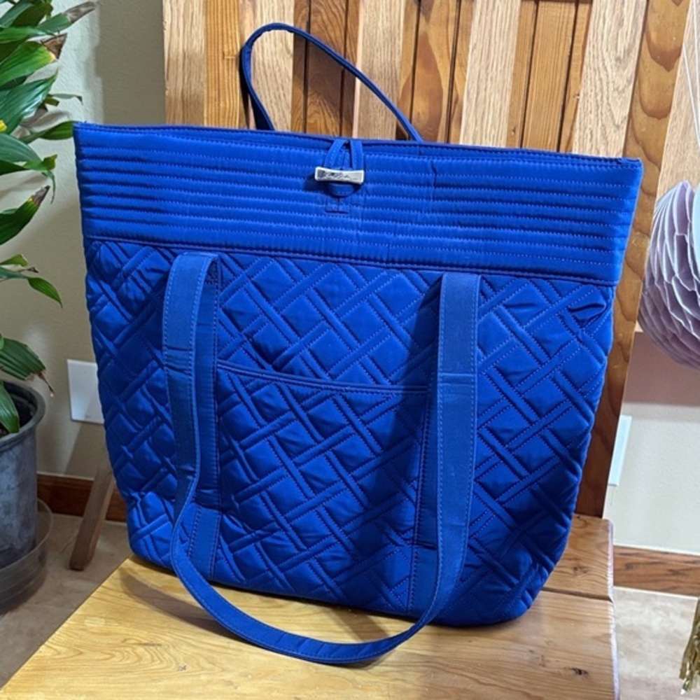 Vera Bradley Quilted Blue Tote Bag